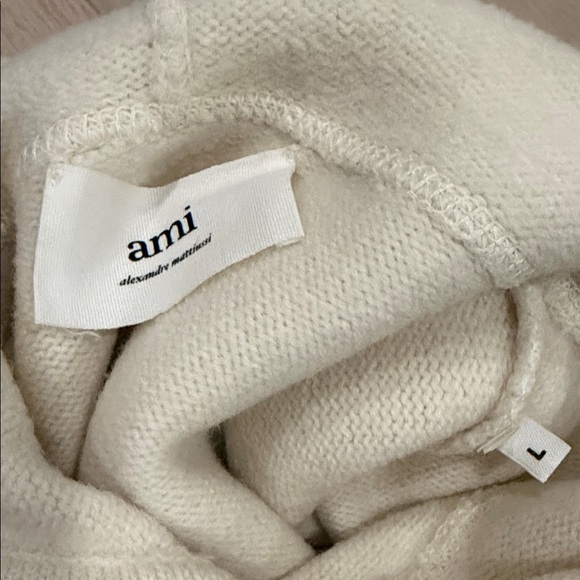 Ami Alexandre Mattiussi Off-White Knit Sweater - Picture 2 of 6